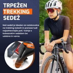 ANFIL Kolesarski Sedež z Blazino – Ergonomski Gel Sedež za Moške in Ženske – Udoben, Mehak, Blaži Udarce & Dihajoč – Za MTB, Cestna, Mesta & Vadbena Kolesa – Vodoodporna Memory Foam Oblika, MTB/Treking