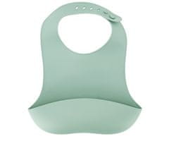 MoMi MoMi AMI otroški jedilni komplet, 5v1, silikonski, posoda, pladenj, skodelica, pribor, slinček, zelen