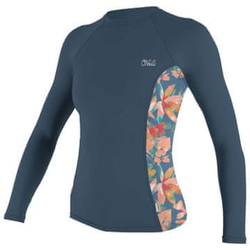 O'Neill Ženska UV majica Side Print Rash Guard, dlg rok, Blue