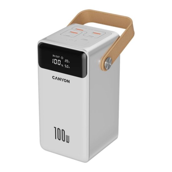 Canyon OnPower 610 powerbank, 60000 mAh, bel (CNS-CPB610W)