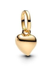 Pandora Majhen pozlačen obesek Heart Shine 763691C00