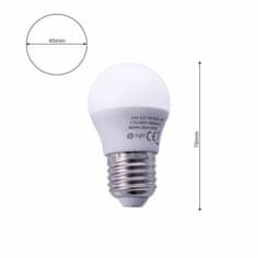 shumee LED žarnica 7W E27 G45. Barva: Topla