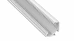 shumee ALUMINIJASTI KOTNI PROFIL BEL TIP C 1m + MLEČNI SEBUNAR