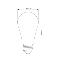 shumee LED žarnica 9W E27 A60 3000K