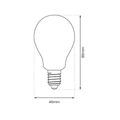 shumee LED žarnica 5W E14 G45 3000K