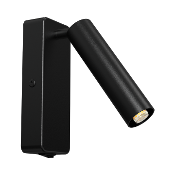 shumee Stenska svetilka Santi 1xG9 črna