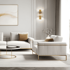 Milagro Stenska svetilka MARGOT GOLD 2xE14