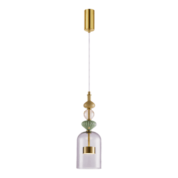 shumee Viseča svetilka ARTE 12W LED, premer 13 cm, medenina