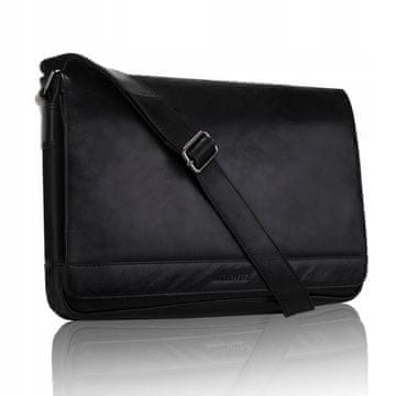 shumee TBS-323 ČRNA moška VINTAGE torba