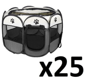 shumee Ograda za pse/mačke 91x91x58cm - siva x 25