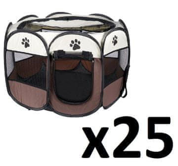 shumee Ograda za pse/mačke 91x91x58cm - rjava x 25