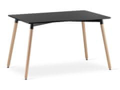 shumee ADRIA miza 120 cm x 80 cm - črna