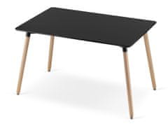 shumee ADRIA miza 120 cm x 80 cm - črna