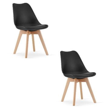 shumee Mark Black Chair x 2