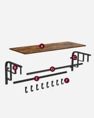 shumee Polica z obešalniki - LCR102B01