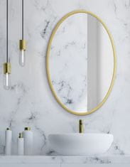 shumee Ogledalo 80 cm zlat okvir