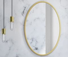 shumee Ogledalo 80 cm zlat okvir