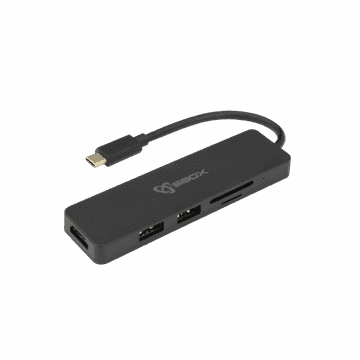 S-box ADAPTER USB TYPE-C -> HDMI/USB-3.0/SD+TF - 5v1