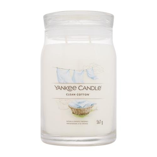 Yankee Candle Signature Clean Cotton dišeča svečka