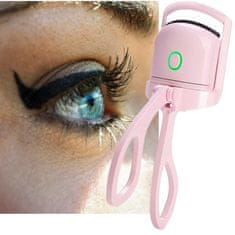 FRILLA® USB polnilni grelni kodralnik trepalnic | GLAMCURLI Roza