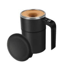 HOME & MARKER® Samomešalna skodelica za kavo z LCD zaslonom | MIKSICUP Črna