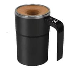 HOME & MARKER® Samomešalna skodelica za kavo z LCD zaslonom | MIKSICUP Črna