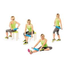 Alpino Vadbeni valj za fascialni trening z valovi in ročaji, zeleni