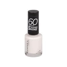 Rimmel 60 Seconds Super Shine hitro sušeči lak za nohte 8 ml Odtenek 703 white hot love