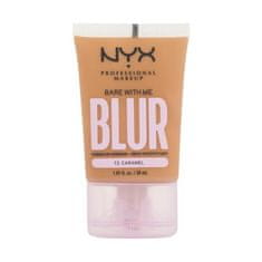 NYX Bare With Me Blur Tint Foundation mat puder s srednjo prekrivnostjo 30 ml Odtenek 13 caramel