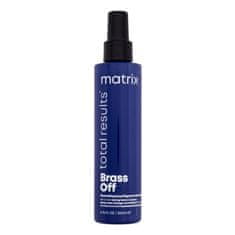 Matrix Brass Off All-In-One Toning Leave-In Spray sprej brez izpiranja za nevtralizacijo medenih odtenkov 200 ml za ženske