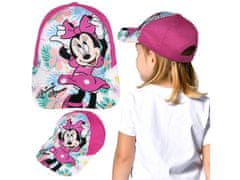 Disney DISNEY Minnie Mouse Roza baseball kapa za poletje za dekleta, nastavljiva baseball kapa 54cm