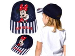 Disney DISNEY Minnie Mouse Mornarsko modra BOMBAŽNA baseball kapa za dekleta za poletje, nastavljiva baseball kapa 52cm