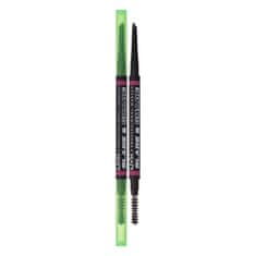 NYX Blade & Shade Dual Edge Brow Pencil dolgo obstojen svinčnik za obrvi s čopičem 0.06 g Odtenek 12 black