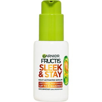 Garnier Serum za suhe in skodrane lase Fructis Keratin Sleek (serum, aktiviran s toploto) 50 ml