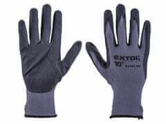 Extol Premium Extol Premium 8856682 najlonske rokavice, brezšivne, delno namočene v nitril, velikost 10&quot;