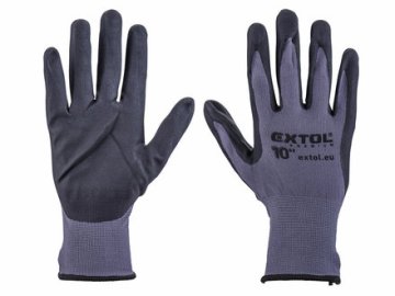 Extol Premium Extol Premium 8856682 najlonske rokavice, brezšivne, delno namočene v nitril, velikost 10&quot;