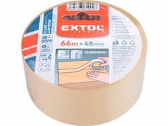 Extol Premium Extol Premium 8856323 lepilni trak tih, prozoren, 48mm x 66m debelina 0,046mm, PP/akrilno lepilo