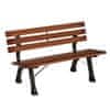Vrtna klop 120x57x70 Temno rjava