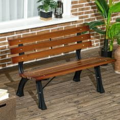 Aga Vrtna klop 120x57x70 Temno rjava