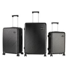 Aga Travel Komplet potovalnih kovčkov MR4672 Črna