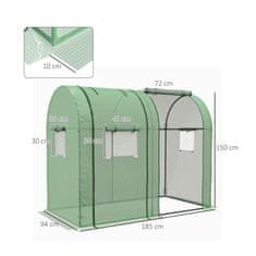 Aga Vrtni rastlinjak 185x94x150 cm