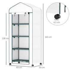 Aga Vrtni rastlinjak 165x69x50 cm