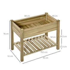 Aga Dvignjena greda 91x51x76 cm