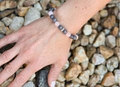 Zapestnica iz perl iz žada in rožnatega zlata MINK18/17