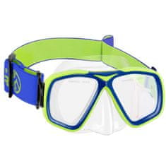 Outdoor master Otroška maska za snorklanje, Modra/Zelena