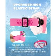 Outdoor master Otroška maska za snorklanje, Roza