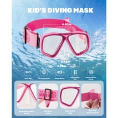Outdoor master Otroška maska za snorklanje, Roza