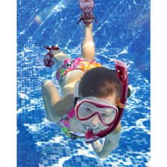 Outdoor master Otroški Komplet za Snorklanje: Maska, Dihalka in Plavuti, roza, 27-31