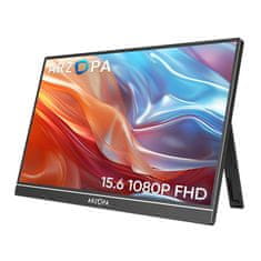 Arzopa Prenosni monitor 39,6 cm (15,6) A1 1920x1080 60Hz IPS 6ms Mini-HDMI 2xUSB-C Zvočniki NTSC45%