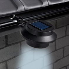 Haushalt Solarna luč za žlebove, črna, 2 kosa